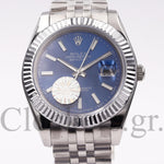 DATE JUST SS 41MM BLUE DIAL STICK MARKERS JUBILEE