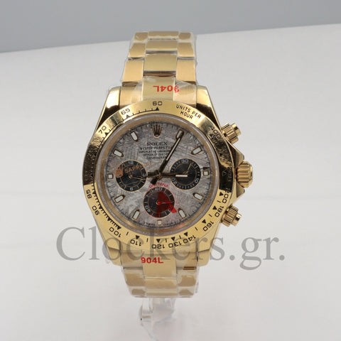 C0SM0GRAPH DAYT0NA GOLD METEORITE DIAL 40MM