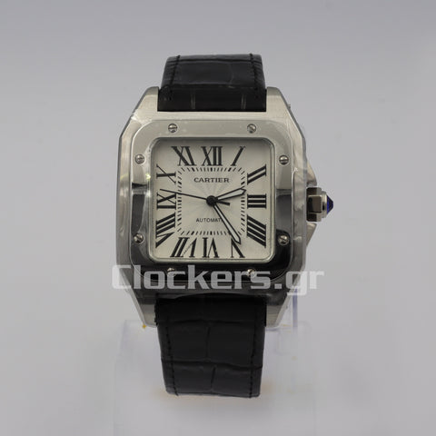 SANTOS 100 STEEL AUTOMATIC LARGE MEN'S WATCH