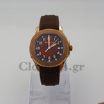 PATEK PHILIPPE AQUANAUT DUAL TIME BRAWN DIAL AUTOMATIC MEN’S WATCH 5164A-001 CLONE