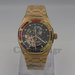 AUDEMARS PIGUET ROYAL OAK DOUBLE BALANCE WHEEL OPENWORKED RAINBOW