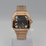 CARTIER SANTOS NEW 2023 SANTOS DE CARTIER SKELETON ROSE GOLD