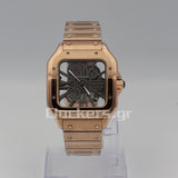 CARTIER SANTOS NEW 2023 SANTOS DE CARTIER SKELETON ROSE GOLD