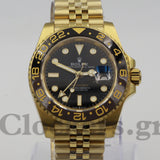 ROLEX GMT-MASTER II YELLOW GOLD BLACK DIAL CERAMIC BEZEL 40MM
