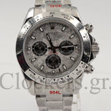 DAYT0NA 18K WHITE GOLD STEEL DIAL 40MM