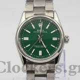 OYSTER PERPETUAL 36 REFERENCE 124300  GREEN DIAL 2AA