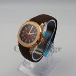 PATEK PHILIPPE AQUANAUT DUAL TIME BRAWN DIAL AUTOMATIC MEN’S WATCH 5164A-001 CLONE