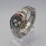 C0SMOGRAPH DAYT0NA BLACK DIAL SILVER RAINBOW 40MM