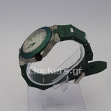 BVLGARI ALUMINIUM 40MM RUBBER BEZEL GREEN