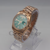 DAYDATE 36MM ROSE GOLD GREEN DIAL DIAMONDS