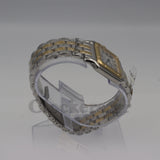 Cartier Panthère 2 Row 18k Gold Steel  Date Roman Dial with