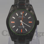 MILGAUSS 116400GV – BLACK DIAL – GREEN CRYSTAL – PVD