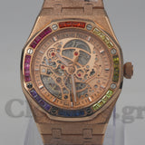 AUDEMARS PIGUET ROYAL OAK DOUBLE BALANCE WHEEL OPENWORKED RAINBOW DOUBLE BALANCE WHEEL