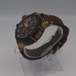 U-BOAT CHIMERA 46MM LIMITED EDITION LEATHER STRAP BROWN DIAL