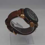 U-BOAT CHIMERA 46MM LIMITED EDITION LEATHER STRAP BROWN DIAL