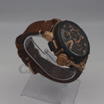 U-BOAT CHIMERA 46MM LIMITED EDITION LEATHER STRAP BROWN DIAL