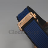 HUBLOT BIG BANG UNICO ROSE GOLD - BLUE SKELETON DIAL - RUBBER STRAP