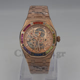 AUDEMARS PIGUET ROYAL OAK DOUBLE BALANCE WHEEL OPENWORKED RAINBOW DOUBLE BALANCE WHEEL