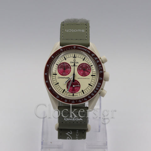 Omega Swatch Omega Swatch X Omega Moonswatch - Snoopy green