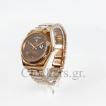 DAY-DATE II 41MM ROSE GOLD BRONZE DIAL RB STICKS MARKERS CLONE