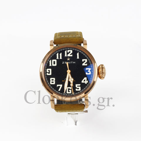 ZENITH PILOT TYPE 20 EXTRA SPECIAL VINTAGE STYLE BLACK DIAL SWISS 11 MIRROR  WATCH
