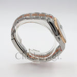 DATE JUST 36 MM 2-TONE OYSTER FLUTED GRAY ROMAN