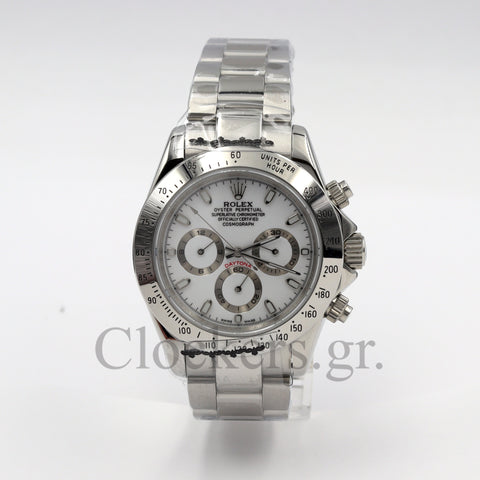 C0SM0GRAPH DAYT0NA WHITE DIAL SS 40MM