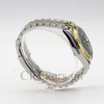 DATE JUST 36MM 2-TONE GOLD JUBILEE BLACK DIAL DIAMONDS MARKERS