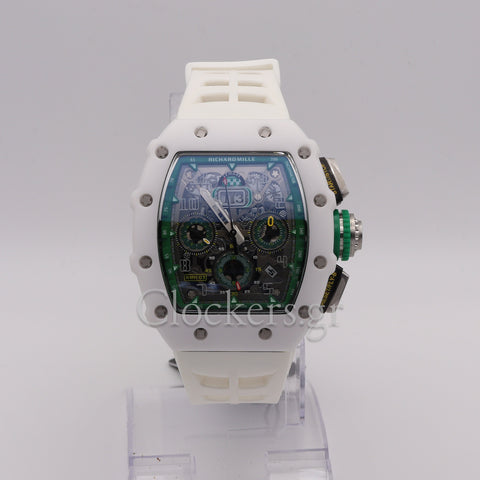 Richard Mille RM 011 11-03 Lemans White Ceramic Limited