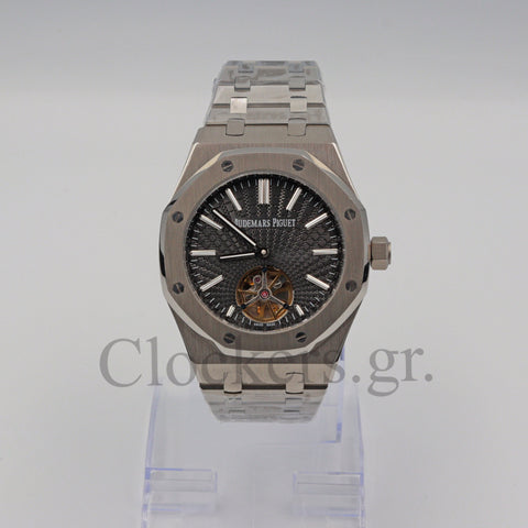 AUDEMARS PIGUET ROYAL OAK JUMBO EXTRA-THIN BLACK DIAL 15202PT.OO.1240PT.01