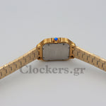 SANT0S DE CARTIER WATCH LARGE MODEL, AUTOMATIC,  GOLD,  INTERCHANGEABLE