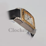 SANT0S DE CARTIER  AUTOMATIC, YELLOW GOLD AND STEEL, TWO