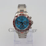 C0SMOGRAPH DAYT0NA SS CERAMIC  ROMAN BLUE DIAL 40MM
