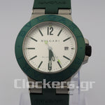 BVLGARI ALUMINIUM 40MM RUBBER BEZEL GREEN