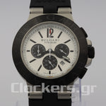 BVLGARI ALUMINIUM 40MM  RUBBER BEZEL CHRONOGRAPH WATCH