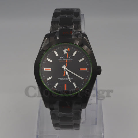 MILGAUSS 116400GV – BLACK DIAL – GREEN CRYSTAL – PVD