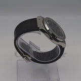HUBLOT CLASSIC FUSION KING  WATCH - 42 MM - BLACK DIAL - SS BLACK RUBBER AND LEATHER STRAP