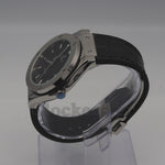 HUBLOT CLASSIC FUSION KING WATCH - 42 MM - BLACK DIAL - SS BLACK RUBBER AND LEATHER STRAP