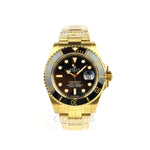 SUBMARINER GOLD BLACK DIAL CERAMIC BEZEL 40MM CLONE