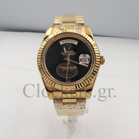 PRESIDENT DAY-DATE 18K WATCH BLACK ONYX DIAL 118208