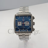 TAG Heuer Monaco Automatic Chronograph Caliber 02 Blue Dial Steel  CBL2111