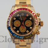 COSMOGRAPH DAYTONA BLACK DIAL  GOLD RAINBOW 40MM