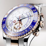 YACHT-MASTER II SS / EVEROSE GOLD PINK BLUE CERAMIC BEZEL 44MM CLONE