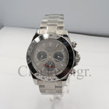 DAYTONA 18K WHITE GOLD STEEL DIAL 40MM