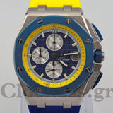 AUDEMARS PIGUET ROYAL OAK OFFSHORE  STEEL BLUE/YELLOW DIAL