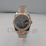 DATEJUST 36 MM 2-TONE OYSTER FLUTED GRAY ROMAN