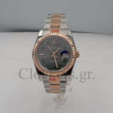 DATEJUST 36 MM 2-TONE OYSTER FLUTED GRAY ROMAN