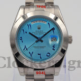 DAY-DATE 40MM PLATINUM ICE BLUE QUADRANT MOTIF ROMAN