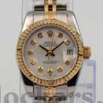 LADY DATEJUST CHAMPAGNE 28MM DIAL STEEL AND 18K YELLOW GOLD OYSTER2-TONE WATCH