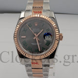 DATEJUST 36 MM 2-TONE OYSTER FLUTED GRAY ROMAN